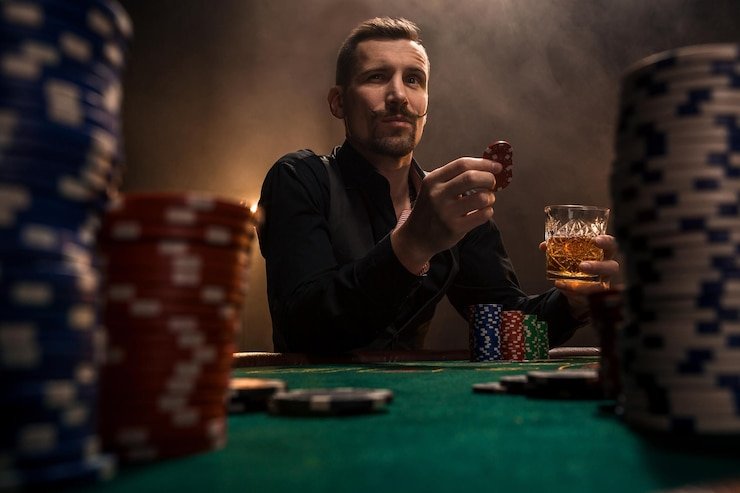 Live dealer casino table with multi-camera view